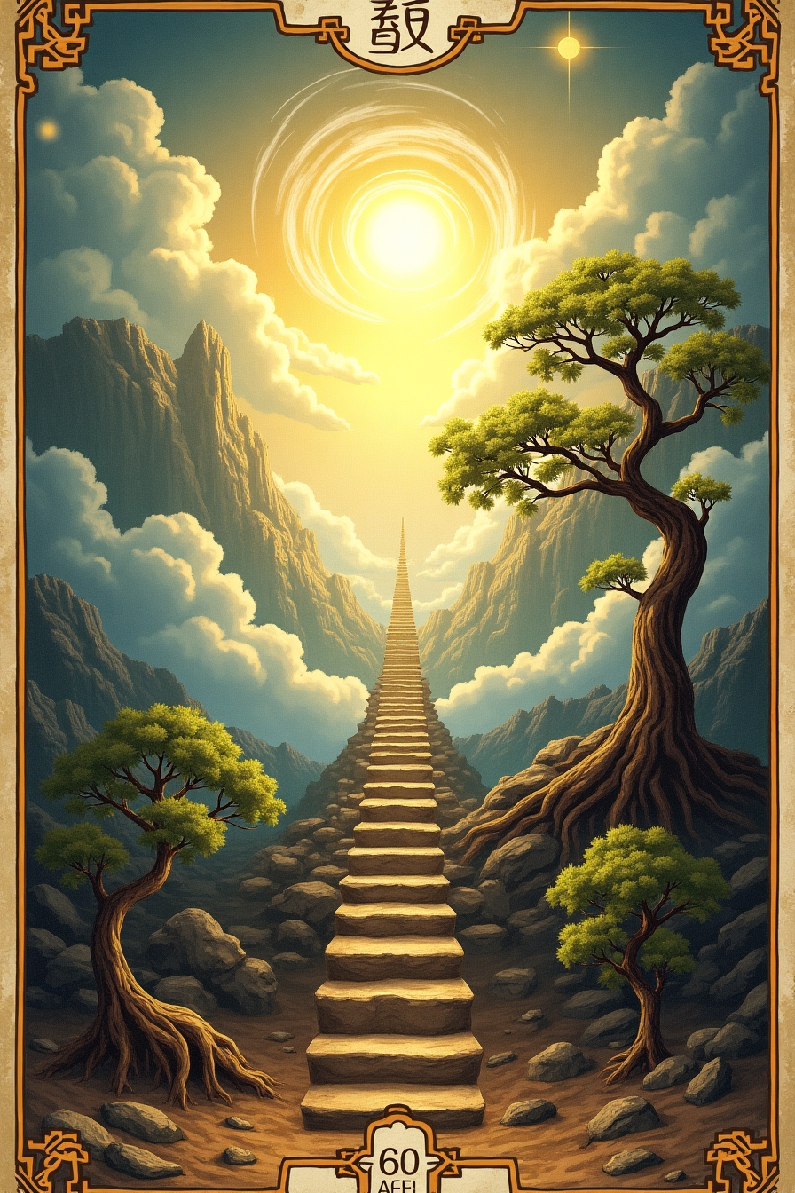 Artwork for Pushing Upward hexagram