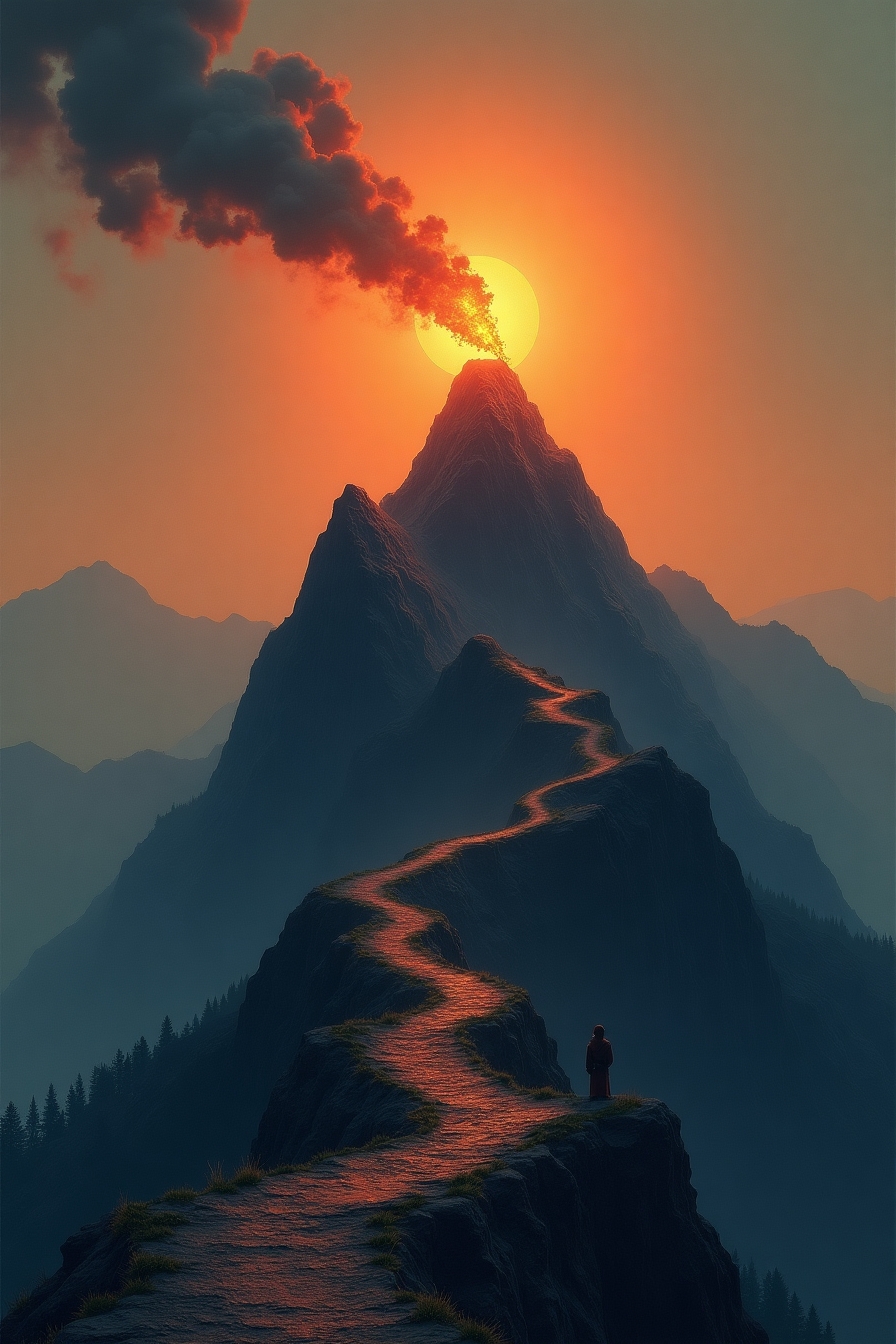 Artwork for The Wanderer hexagram